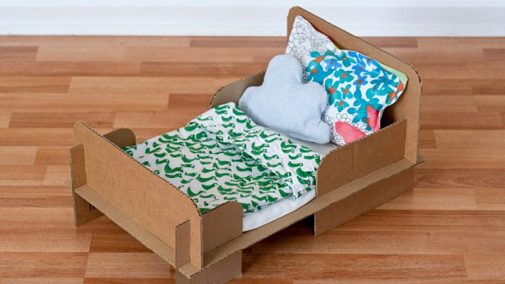 Cardboard bed